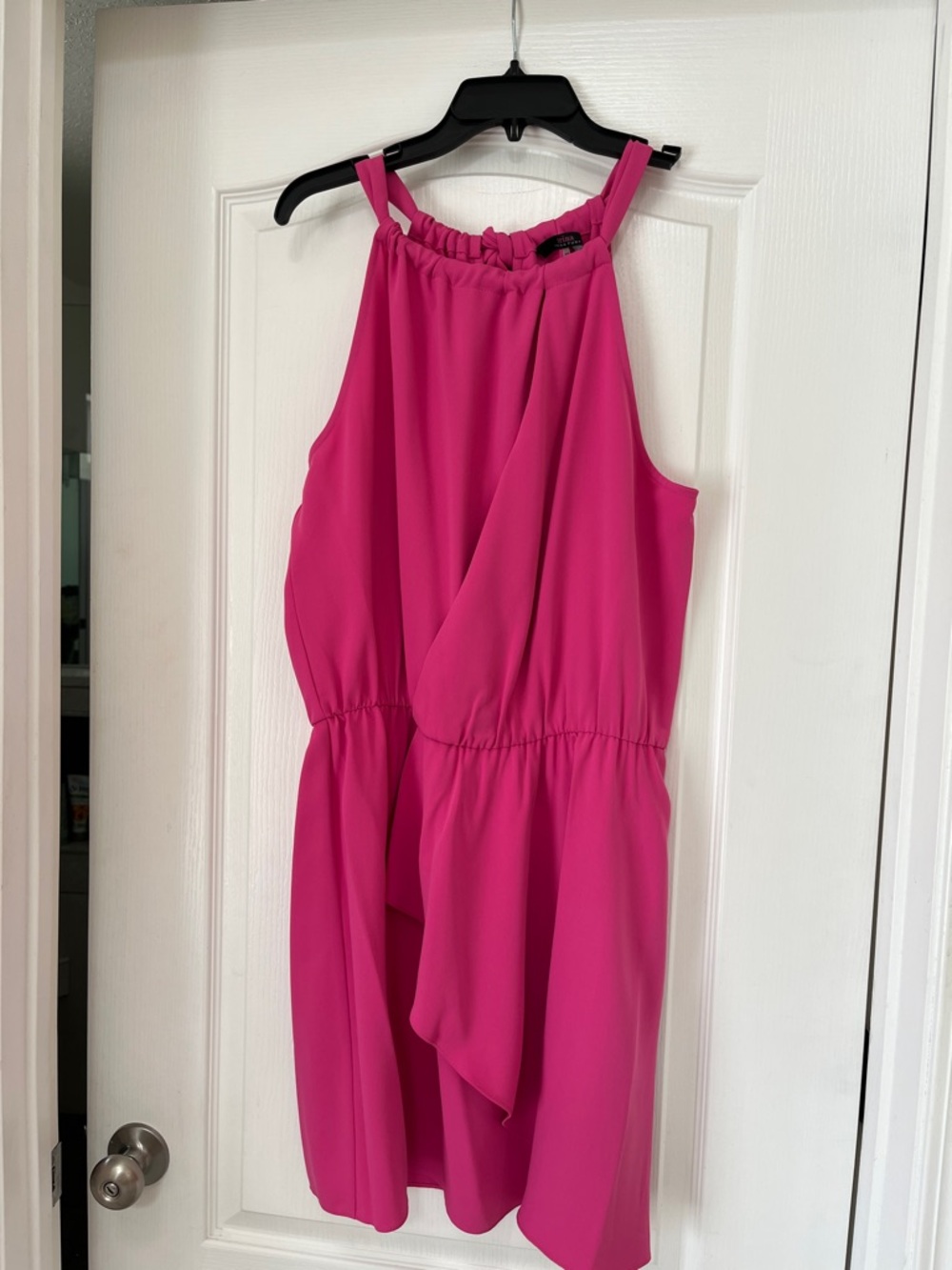 Trina Turk Bright Fuchsia Halter Neck Dress, 10